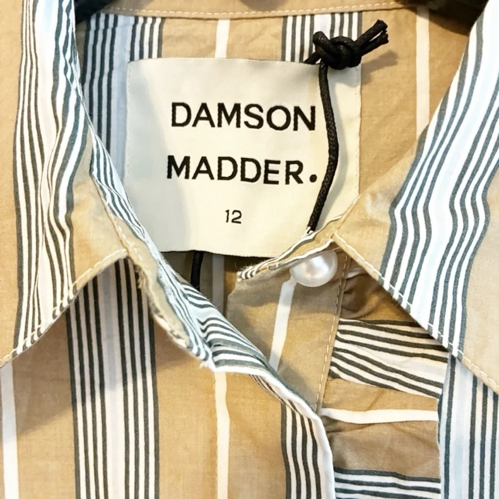 Damson Madder NWT Kylie ruffled button down long sleeve shirt size UK12(US 8) - Picture 16 of 16